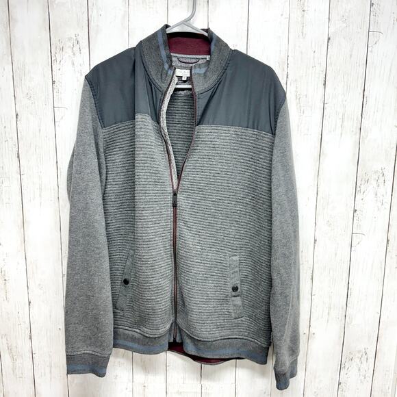 Ted Baker Jacket Mens 6 US XL Gray Quilted Preppy Travel Work Commute Grey - Picture 1 of 4